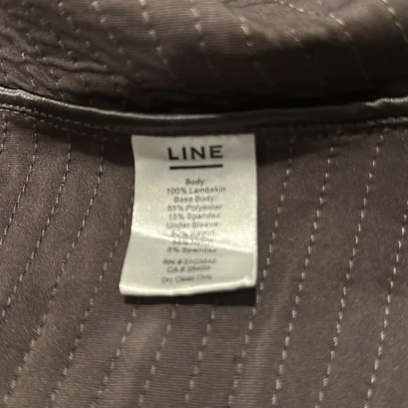 Line Lambskin Leather Jacket - Picture 8 of 8